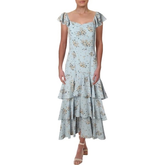 Aqua Dresses & Skirts - Tiered Dress